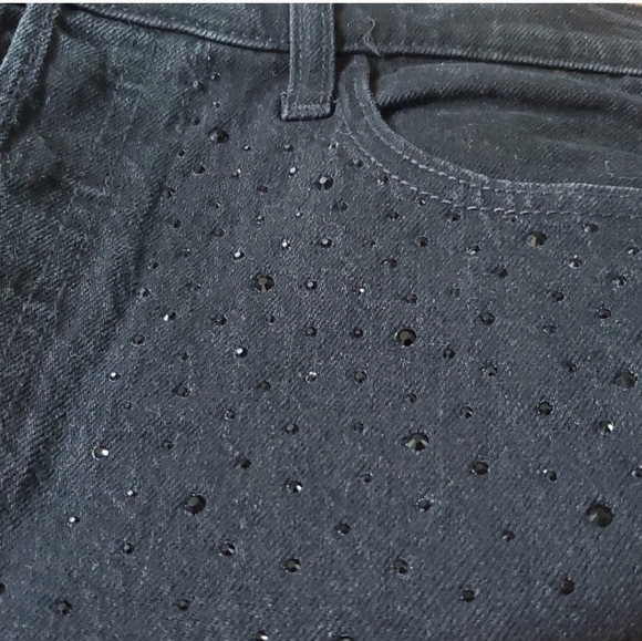 Universal Thread - Universal Thread Women's Rhinestones Embellished B Black - Picture 6 of 7